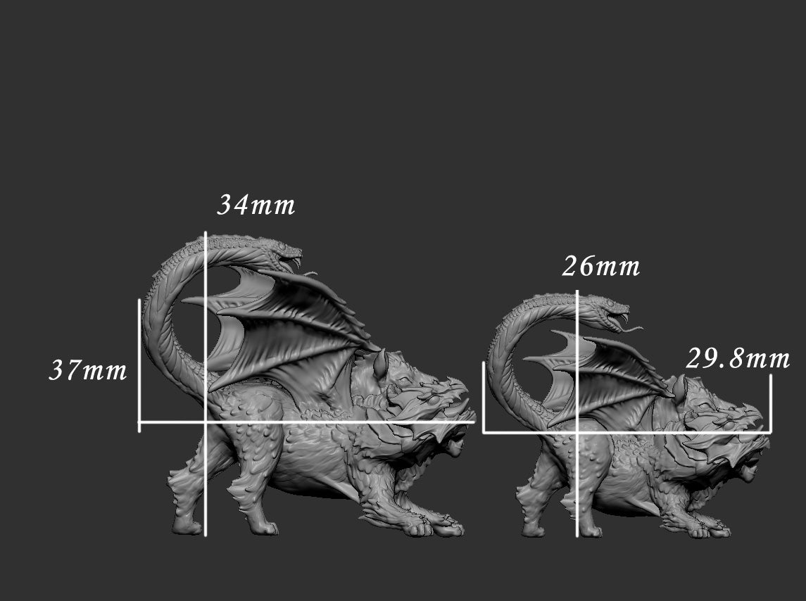 Chimera | Mini Monster Mayhem | Chimera | RESIN | Fantasy | Horror | Wargaming | RPG | Gaming | Beast Model