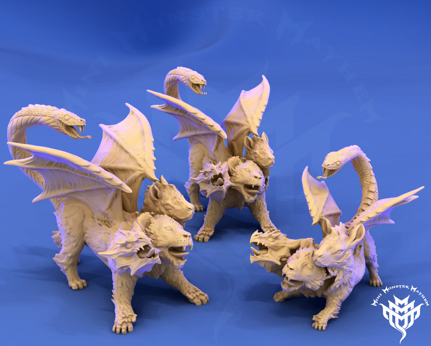 Chimera | Mini Monster Mayhem | Chimera | RESIN | Fantasy | Horror | Wargaming | RPG | Gaming | Beast Model