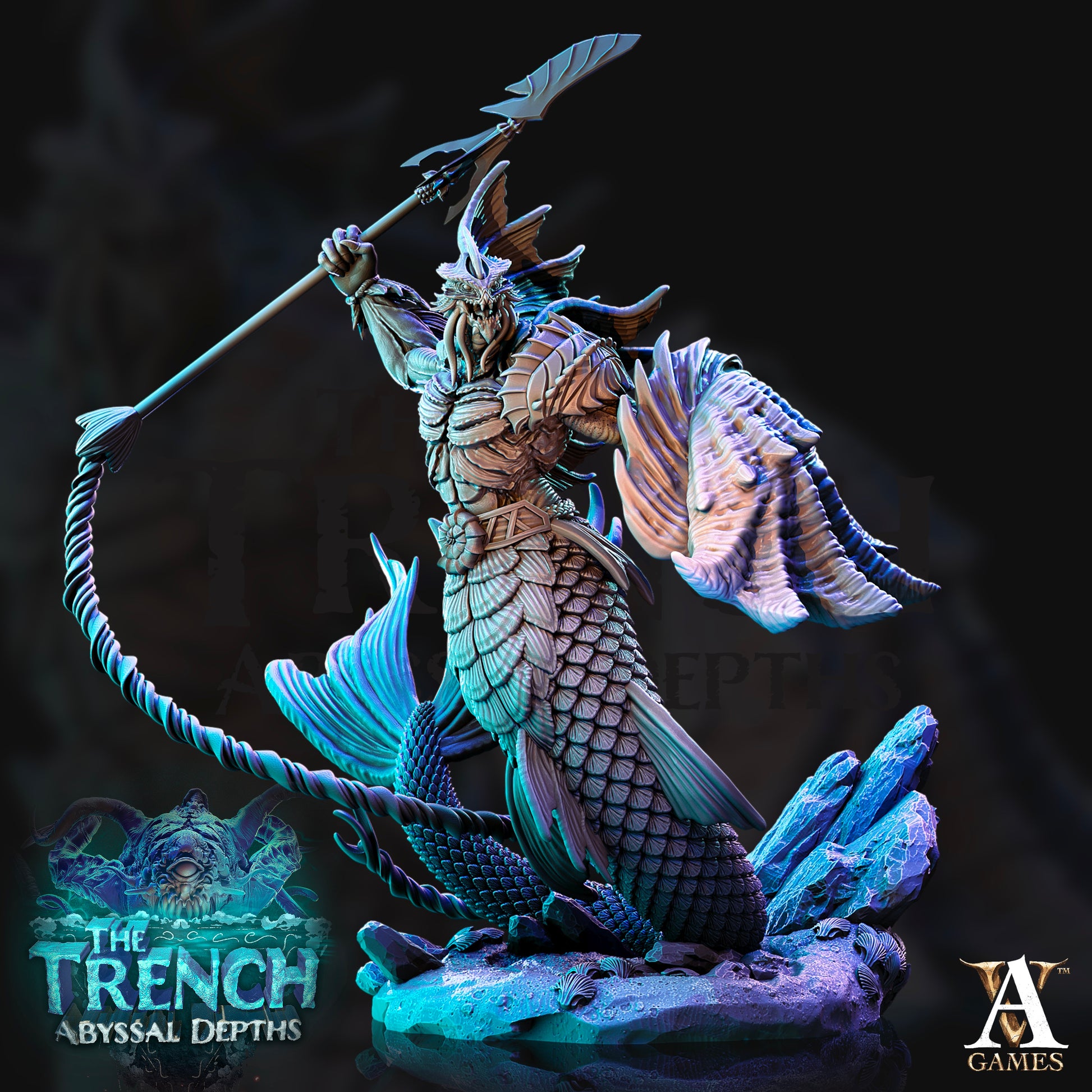 Full Set of The Trench Abyssal Depths | Archvillain Games | The Trench - Abyssal Depths | RESIN | Fantasy | DnD | RPG | Tabletop | Miniature | Bundle