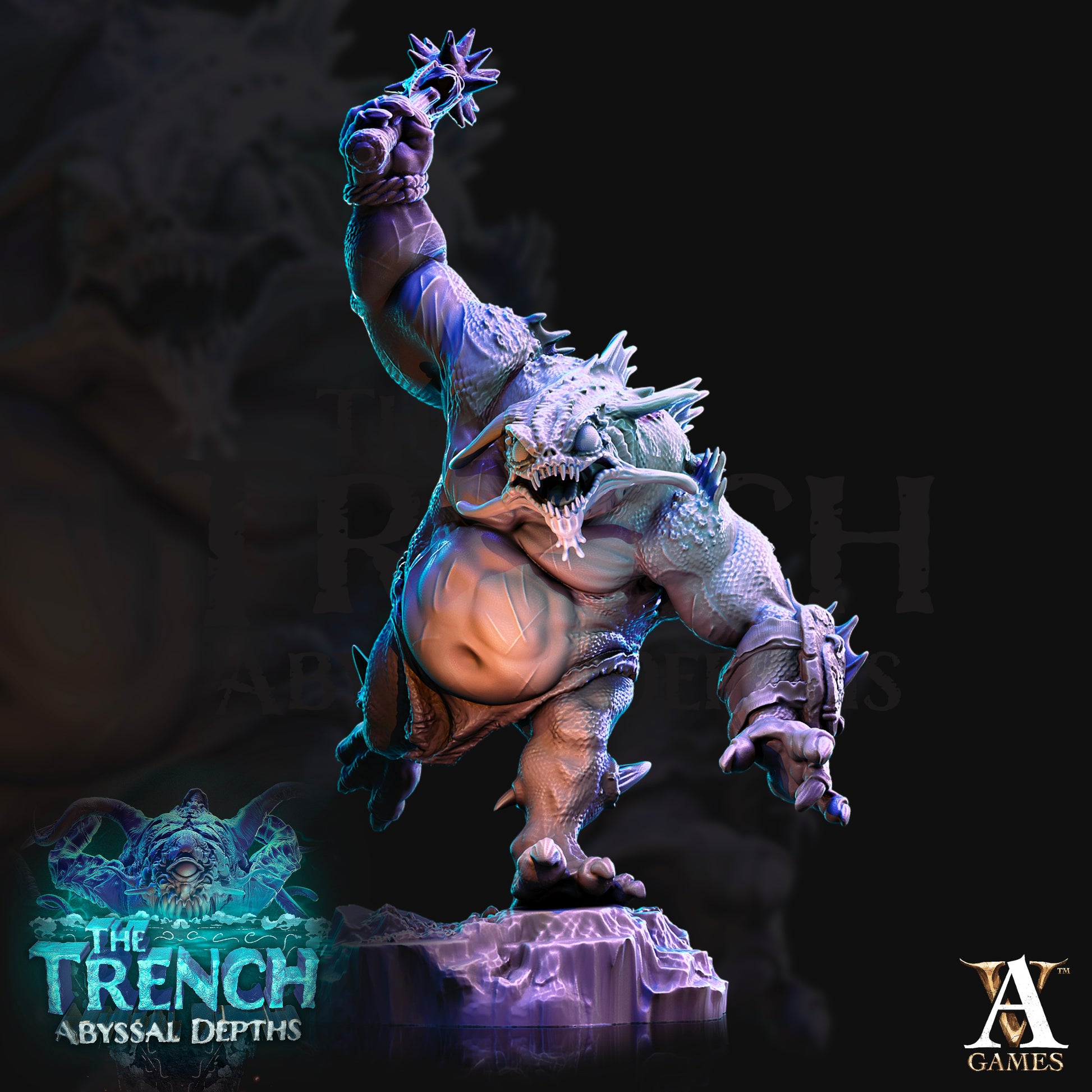 Full Set of The Trench Abyssal Depths | Archvillain Games | The Trench - Abyssal Depths | RESIN | Fantasy | DnD | RPG | Tabletop | Miniature | Bundle