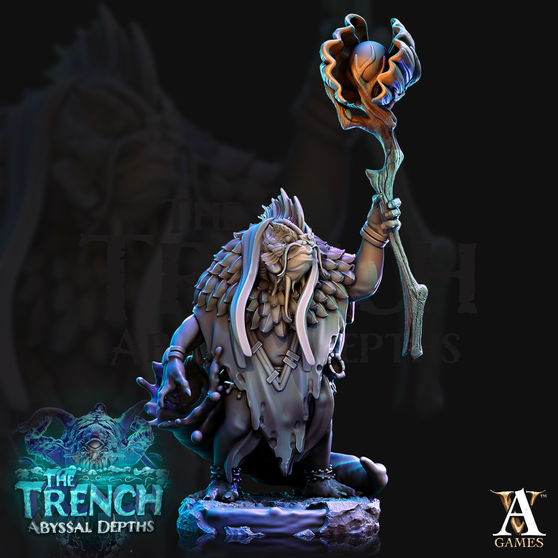 Full Set of The Trench Abyssal Depths | Archvillain Games | The Trench - Abyssal Depths | RESIN | Fantasy | DnD | RPG | Tabletop | Miniature | Bundle