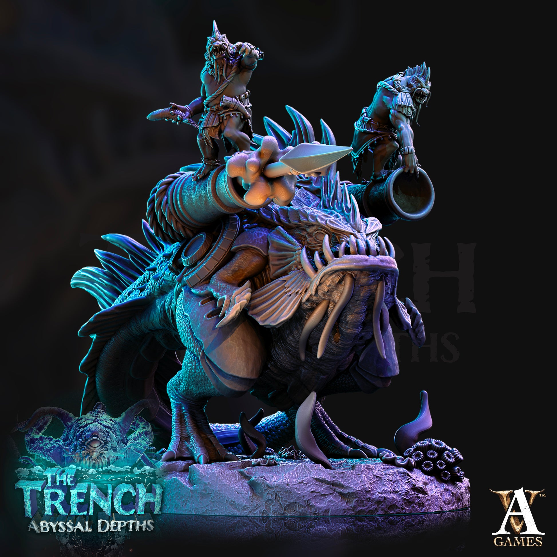 Full Set of The Trench Abyssal Depths | Archvillain Games | The Trench - Abyssal Depths | RESIN | Fantasy | DnD | RPG | Tabletop | Miniature | Bundle