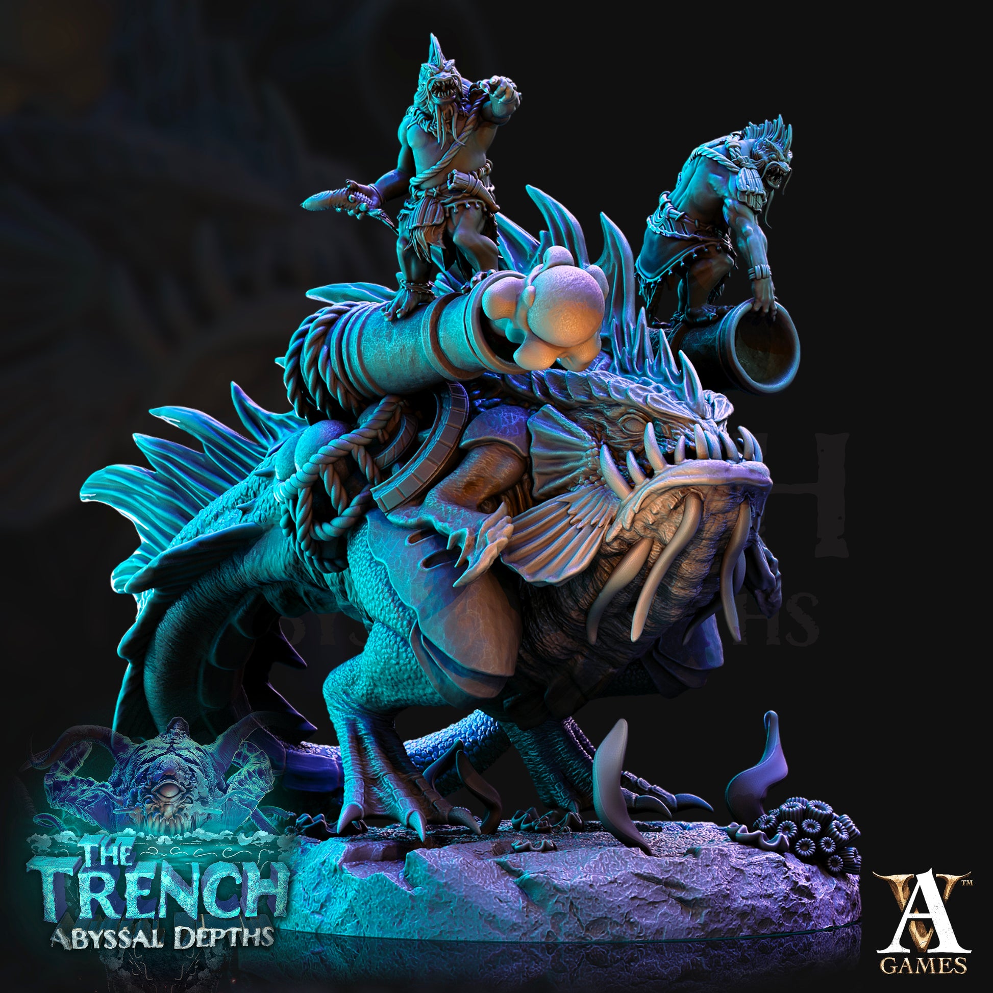 Full Set of The Trench Abyssal Depths | Archvillain Games | The Trench - Abyssal Depths | RESIN | Fantasy | DnD | RPG | Tabletop | Miniature | Bundle